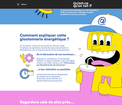 A description of the image for 'La pollution numérique en une infographie'.