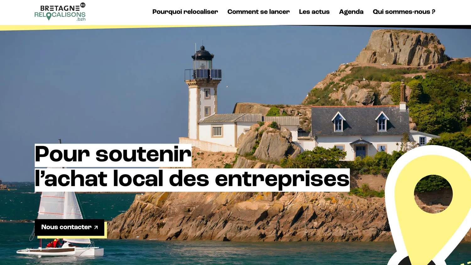 Le site de la démarche de relocalisation par les achats de la Région Bretagne