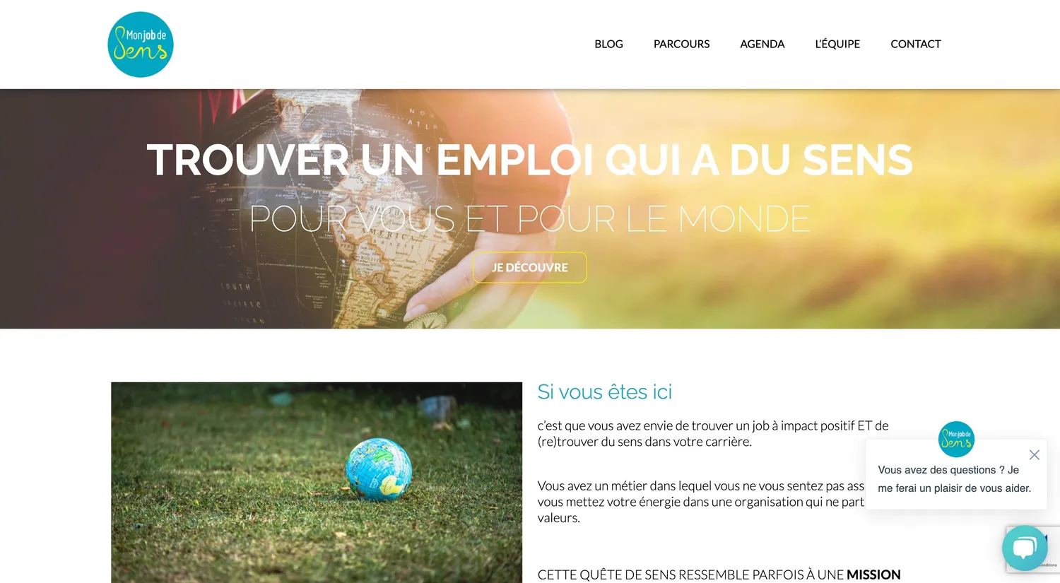 Migration “tout en douceur“ du site Mon Job de Sens