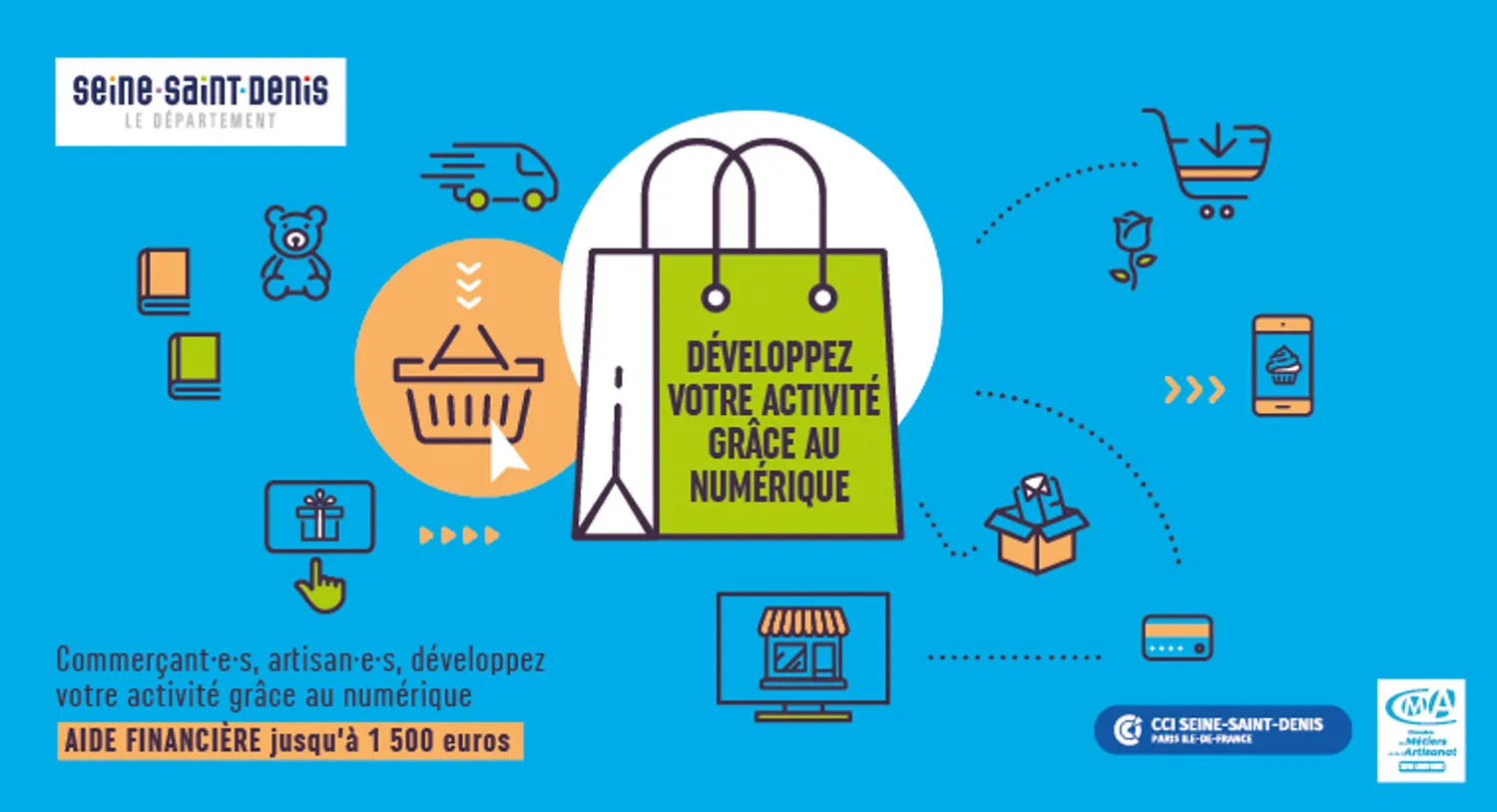 SEINE-SAINT-DENIS - Un bon coup de pouce digital pour les commerçants et artisans